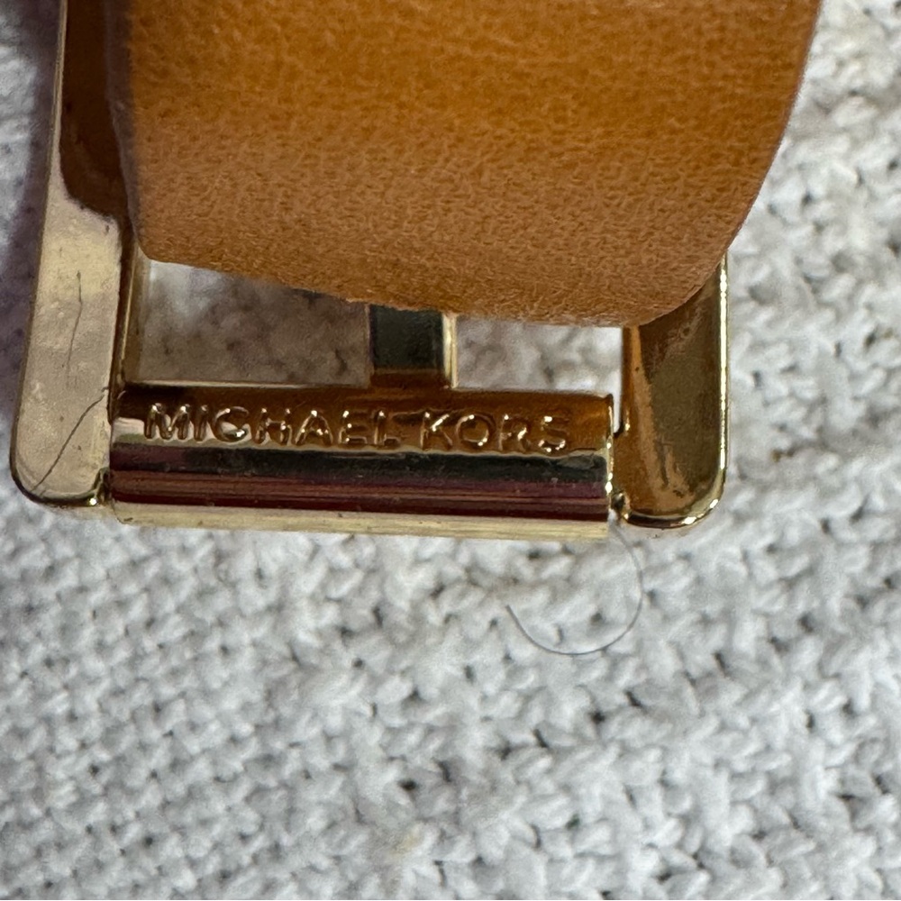 NEW Michael Kors‎ Women's Somerly Wedge Shoes Peanut, Size: 10M Strap Jetset 6 - Picture 4 of 10